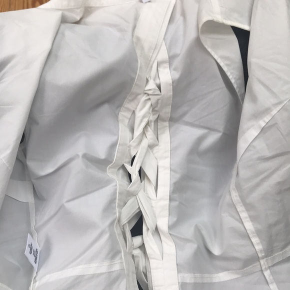 Derek Lam 10 Crosby Button Up Tie Back top 0 XS - Picture 11 of 12